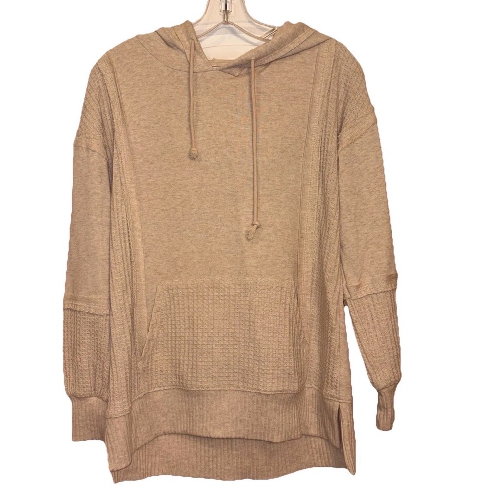 Time and Tru Tan Hooded Sweater